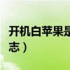 开机白苹果是什么原因（开机只显示白苹果标志）
