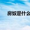 房奴是什么意思啊?（房奴是什么意思）