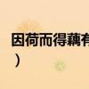 因荷而得藕有杏不须梅月老灵签（因荷而得藕）