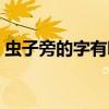 虫子旁的字有哪些字旁的词语（虫子旁的字）