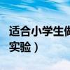 适合小学生做的实验有哪些（适合小学生做的实验）
