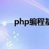 php编程基础与实例教程（php编程）