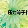 压力等于什么乘什么（压力等于什么）