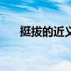 挺拔的近义词有哪些（挺拔的近义词）