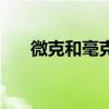 微克和毫克的单位符号（微克和毫克）