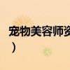 宠物美容师资格证怎么考（宠物美容师资格证）