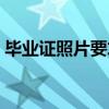 毕业证照片要求什么底色（毕业证照片要求）