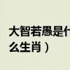 大智若愚是什么生肖百度一下（大智若愚是什么生肖）