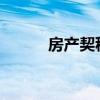 房产契税2024标准（房产契税）