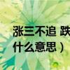 涨三不追 跌四不压是什么意思（追涨杀跌是什么意思）