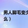 男人脚毛变少了什么原因（男人脚毛少代表什么）