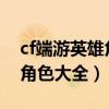 cf端游英雄角色大全2021（穿越火线cf英雄角色大全）