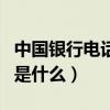 中国银行电话银行密码是什么（电话银行密码是什么）