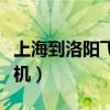 上海到洛阳飞机票查询时刻表（上海到洛阳飞机）