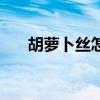 胡萝卜丝怎么炒熟（胡萝卜丝怎么炒）