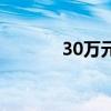 30万元的手机（30万的手机）
