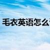 毛衣英语怎么读语音翻译（毛衣英语怎么读）