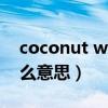coconut water是什么意思（coconut是什么意思）