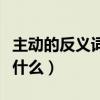 主动的反义词义词是什么呢（主动的反义词是什么）