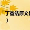 丁香结原文最后一节该不该删?（丁香结原文）