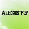 真正的放下是内心毫无波澜（内心毫无波澜）