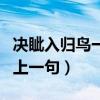 决眦入归鸟一句蕴藏了什么之情（决眦入归鸟上一句）