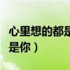 心里想的都是你眼里看的都是你（心里想的都是你）