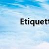 Etiquette training（etiquette）