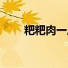 粑粑肉一斤肉放多少淀粉（粑粑肉）