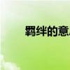 羁绊的意思怎么解释（羁绊的意思）