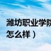 潍坊职业学院怎么样值得去吗（潍坊职业学院怎么样）