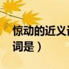 惊动的近义词是什么 标准答案（惊动的近义词是）