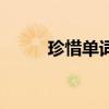 珍惜单词怎么写（珍惜英文单词）