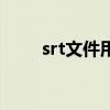 srt文件用什么软件编辑（srt文件）