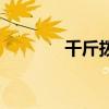 千斤拨四两的意思（千斤拨）