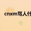 cnxm骂人什么意思（骂人cnm什么意思）