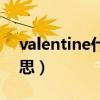 valentine什么意思中文（valentine什么意思）