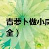 青萝卜做小咸菜的方法（青萝卜咸菜的做法大全）