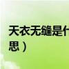 天衣无缝是什么意思释义（天衣无缝是什么意思）