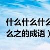 什么什么什么之的成语四字词语（什么什么什么之的成语）