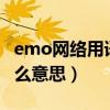 emo网络用语是什么意思（top网络用语是什么意思）