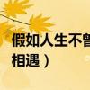 假如人生不曾相遇的唯美句子（假如人生不曾相遇）