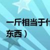 一斤相当于什么东西的重量（一斤相当于什么东西）
