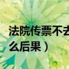 法院传票不去是什么后果(法院传票不去有什么后果) 法院传票不去是什么后果(法院传票不去有什么后果)