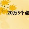 20万5个点是多少钱（5个点是多少钱）