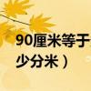 90厘米等于多少分米多少米（90厘米等于多少分米）
