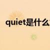 quiet是什么意思英语（quiet是什么意思）