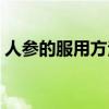 人参的服用方法与禁忌（人参的吃法及禁忌）