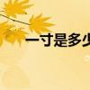 一寸是多少厘米(一英寸是多少厘米) 一寸是多少厘米(一英寸是多少厘米)