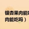 银杏果肉能吃吗?营养价值和副作用（银杏果肉能吃吗）